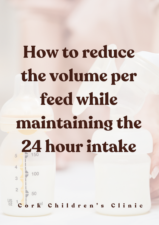 How to reduce the volume per feed while maintaining the 24hr intake